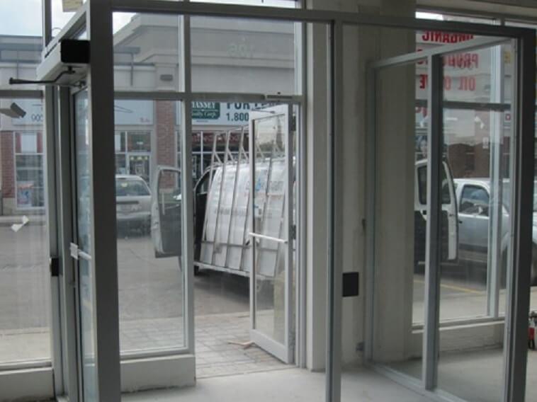 Aluminum Vestibul With Safety Glass For Commercial Building